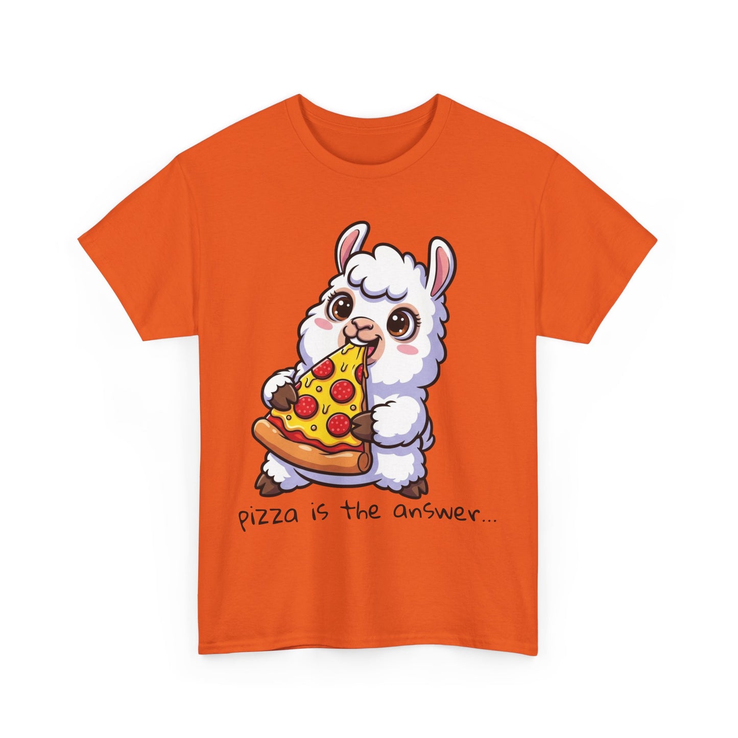 Cute Pizza Llama Unisex Tee