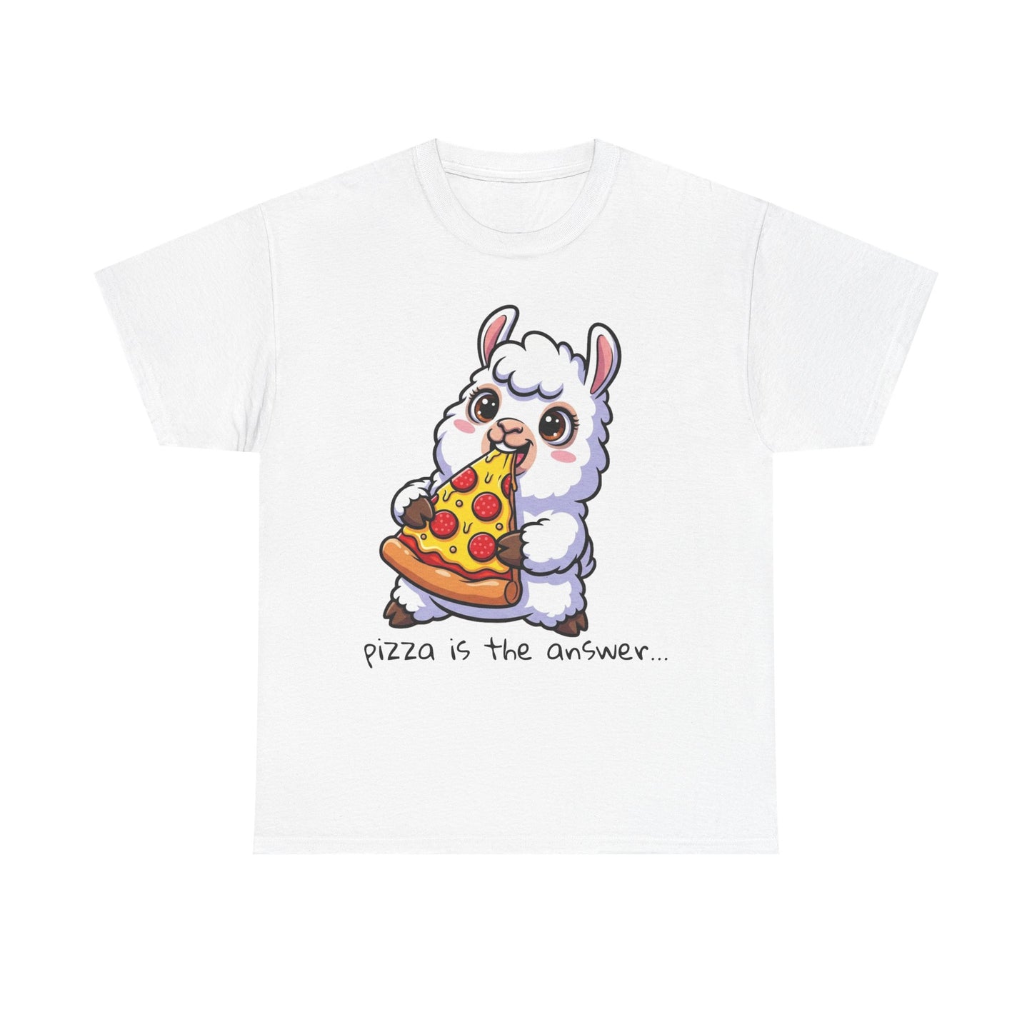 Cute Pizza Llama Unisex Tee