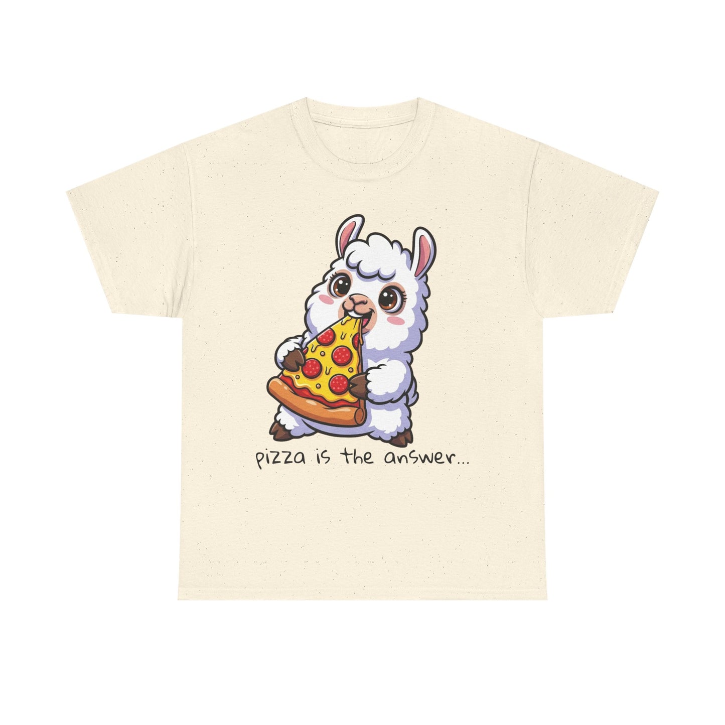 Cute Pizza Llama Unisex Tee