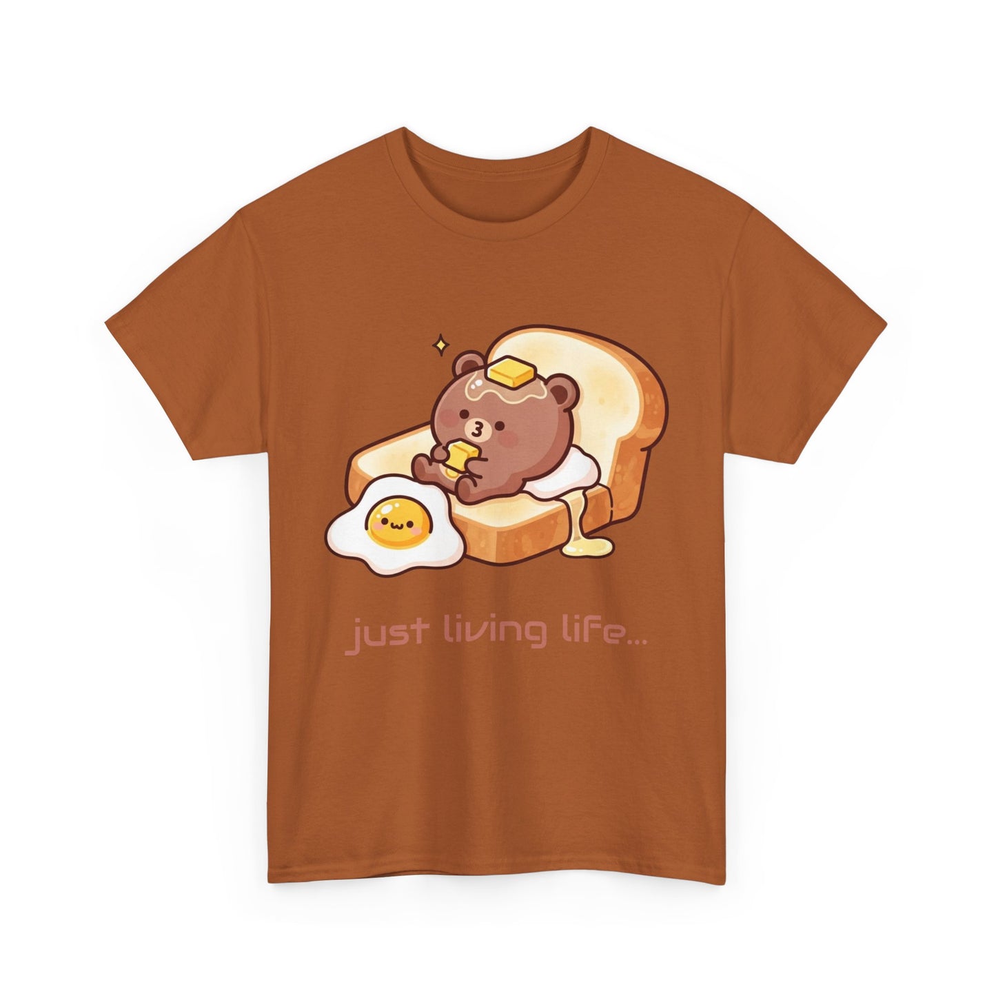 Cute Bear Tee, Just Living Life T-Shirt
