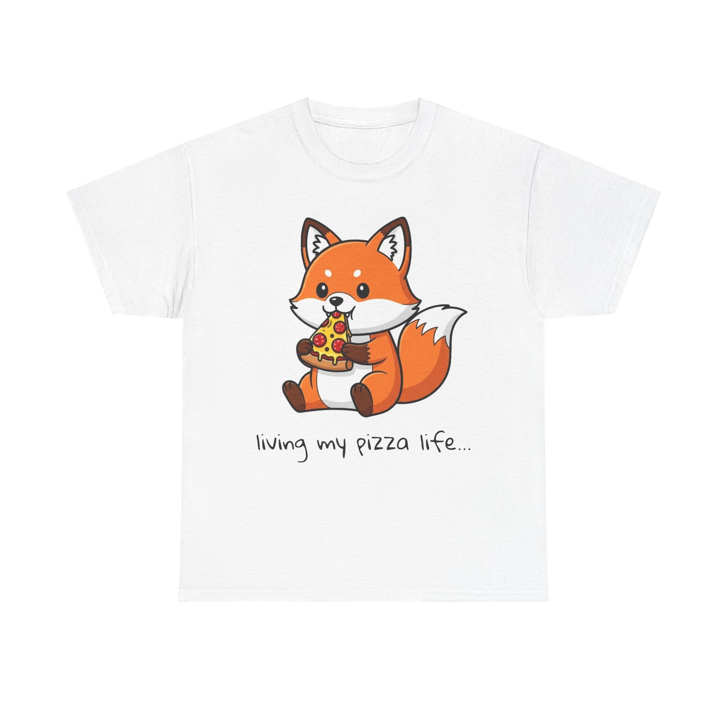 Cute Fox Pizza Life Tee