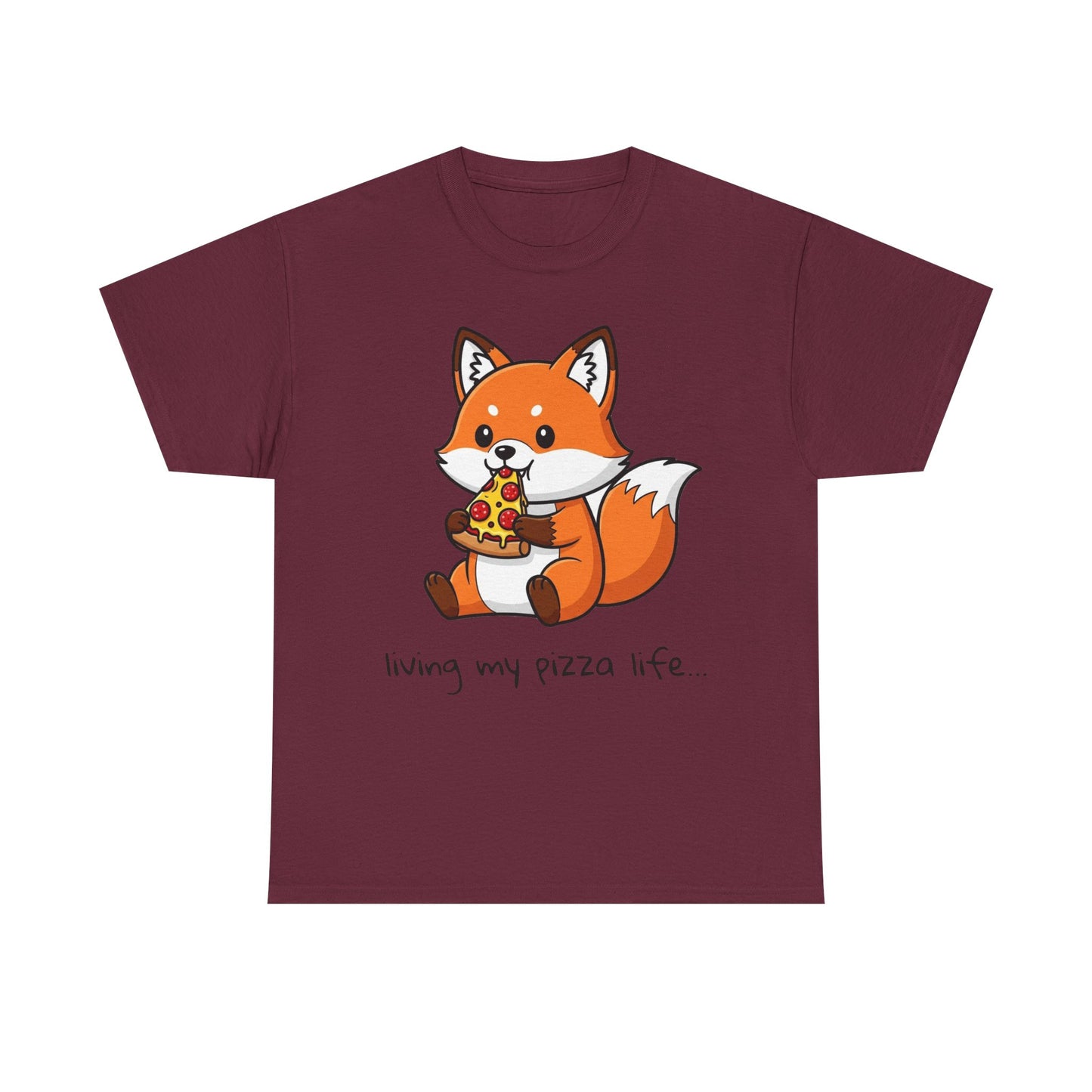 Cute Fox Pizza Life Tee