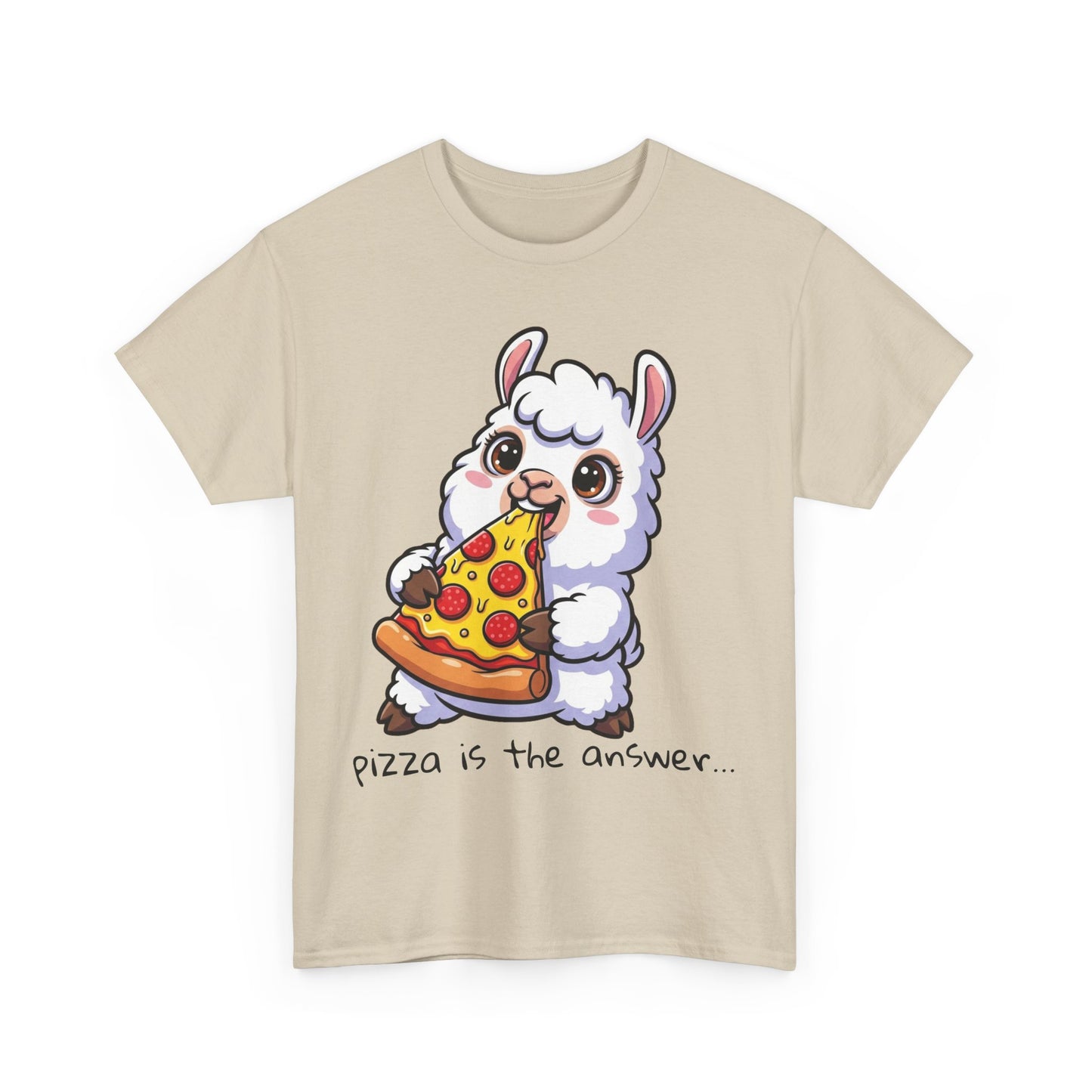 Cute Pizza Llama Unisex Tee