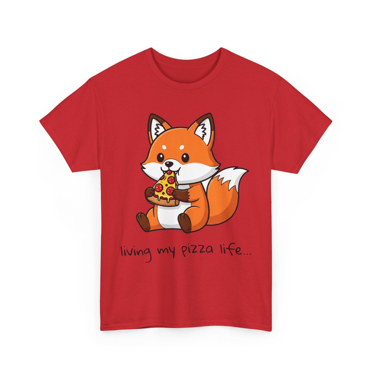 Cute Fox Pizza Life Tee
