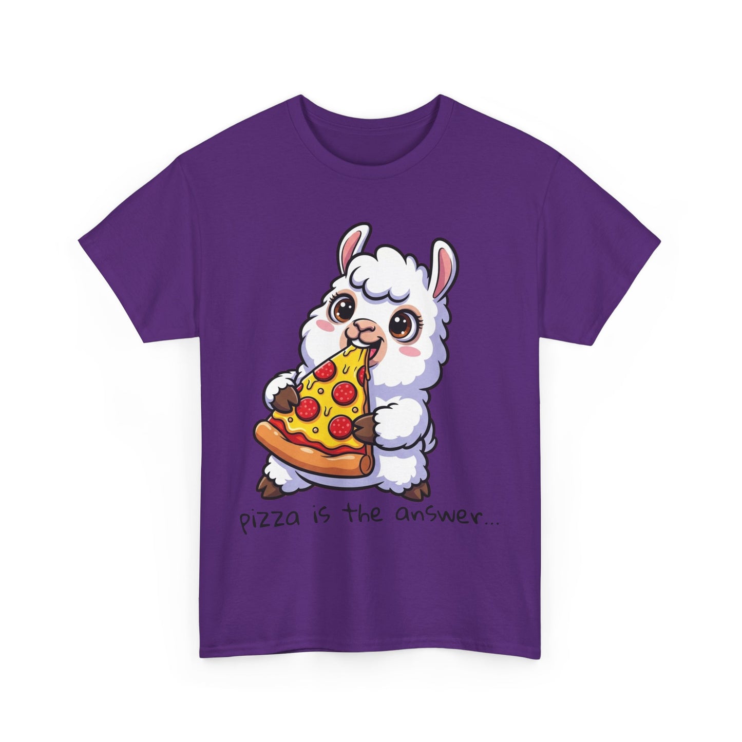 Cute Pizza Llama Unisex Tee