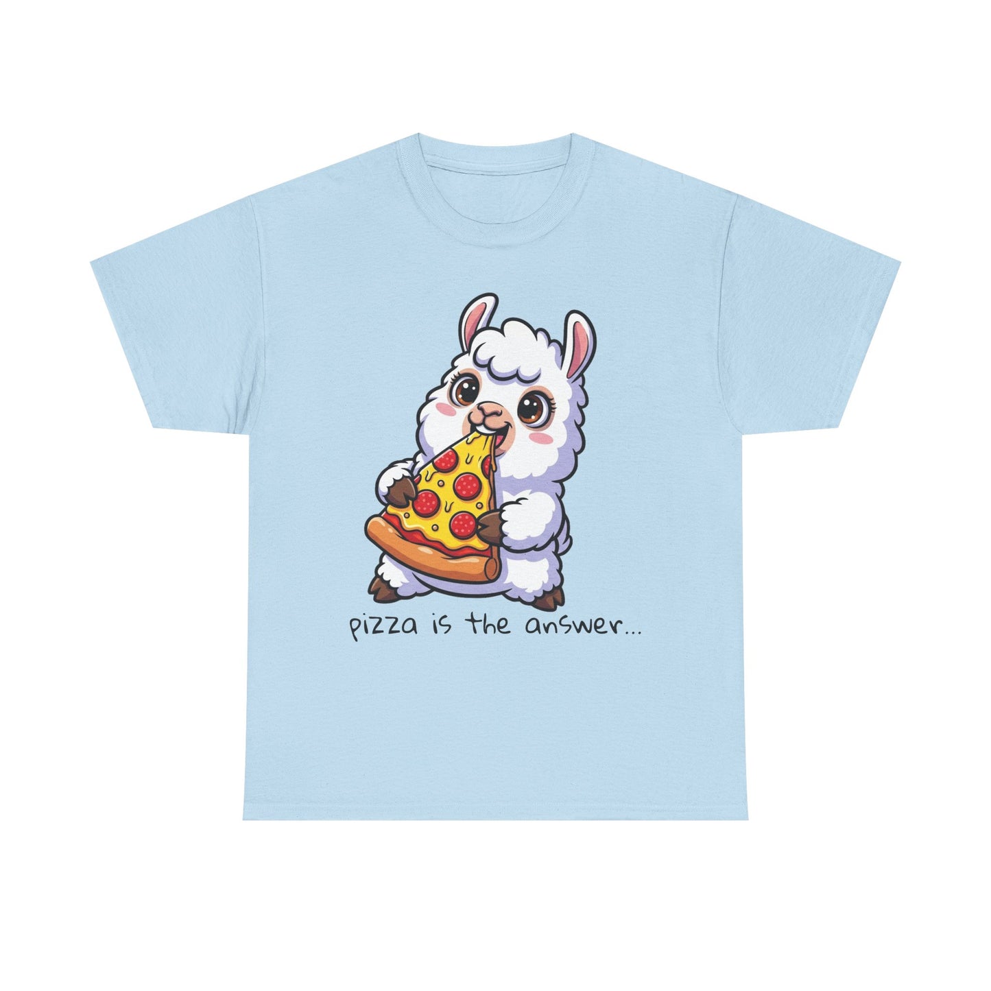 Cute Pizza Llama Unisex Tee