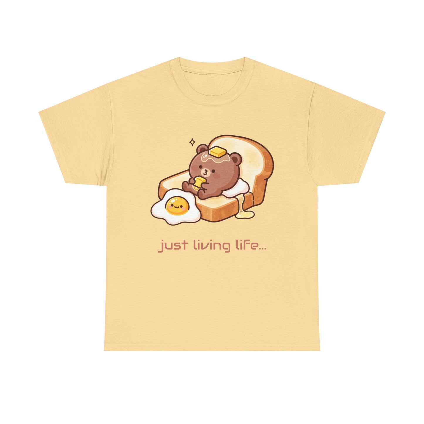 Cute Bear Tee, Just Living Life T-Shirt
