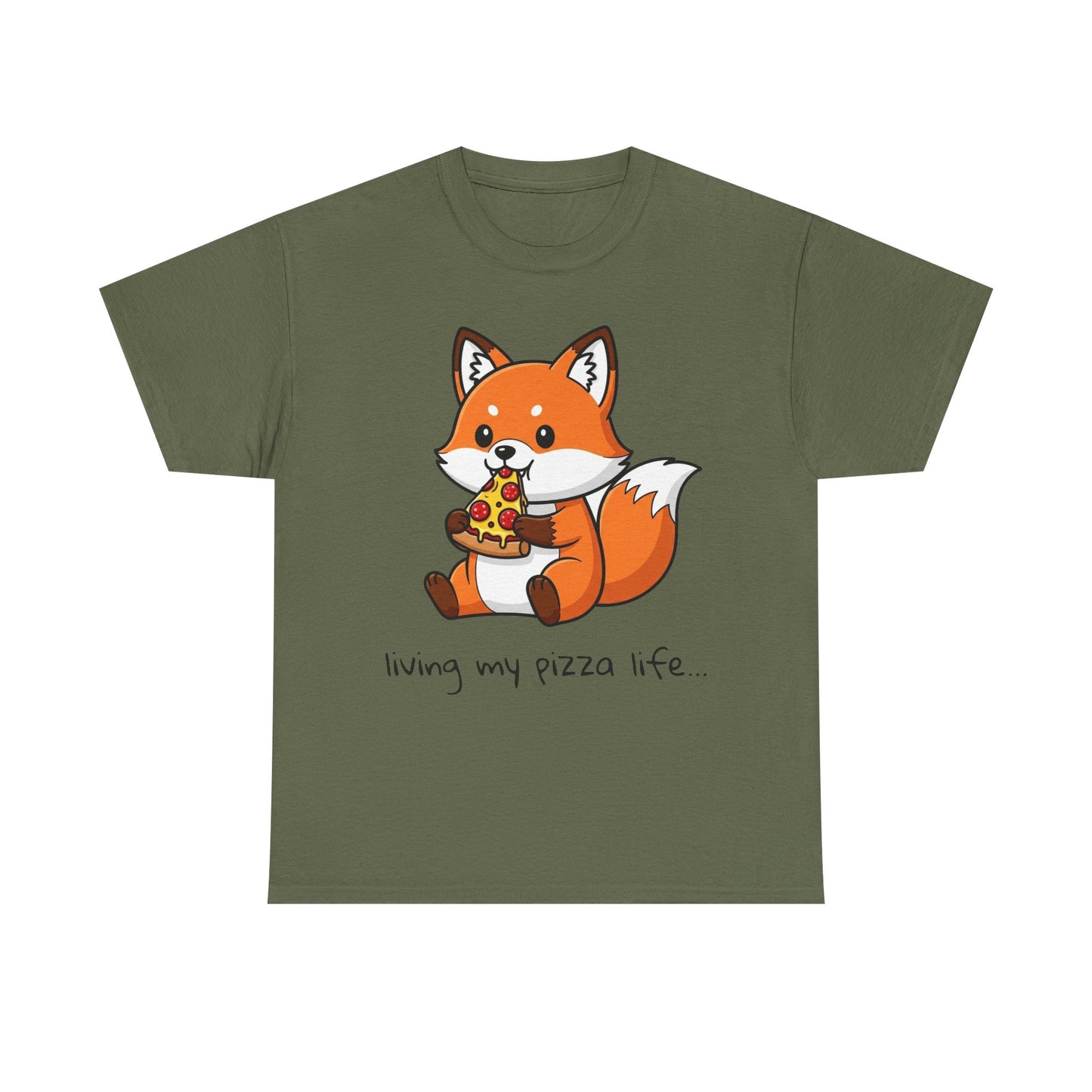 Cute Fox Pizza Life Tee