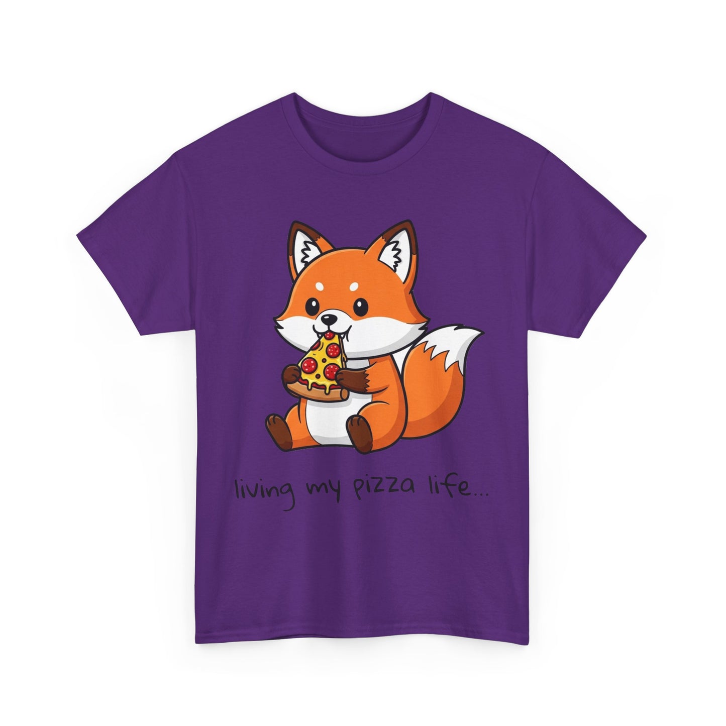 Cute Fox Pizza Life Tee