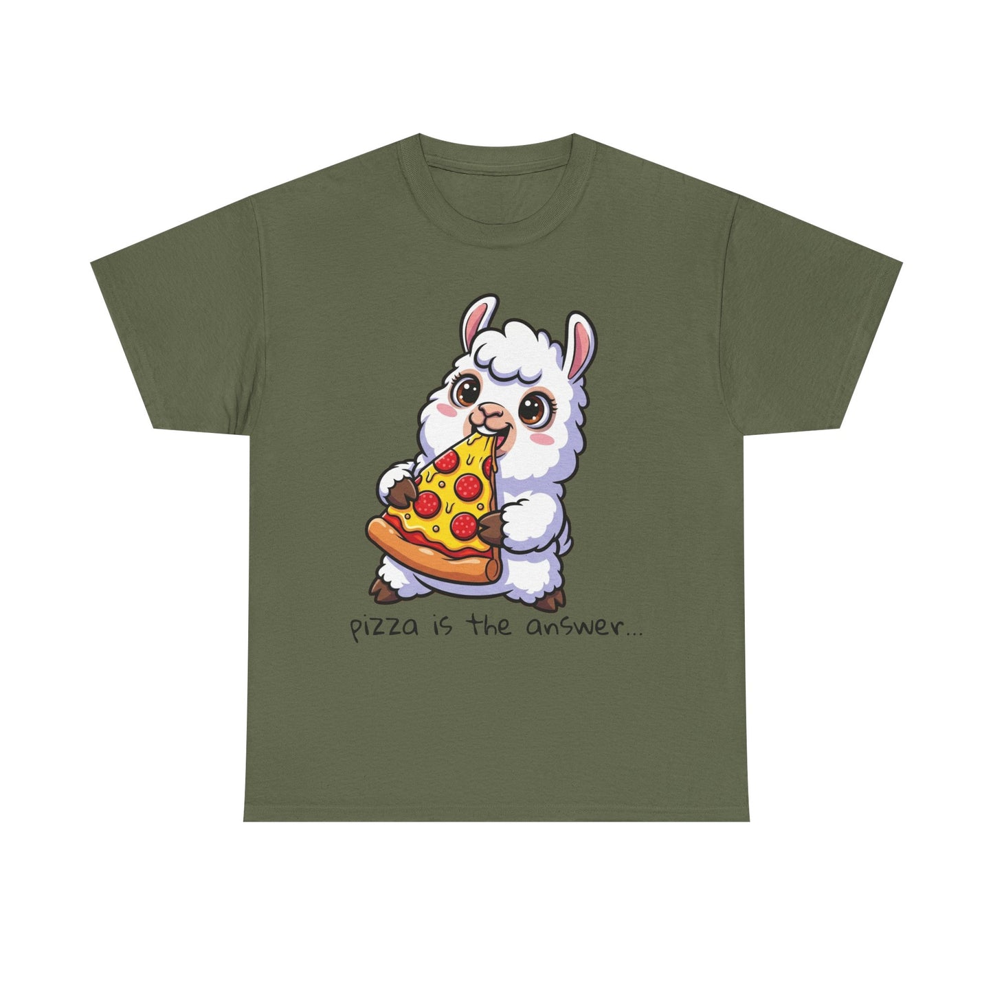 Cute Pizza Llama Unisex Tee