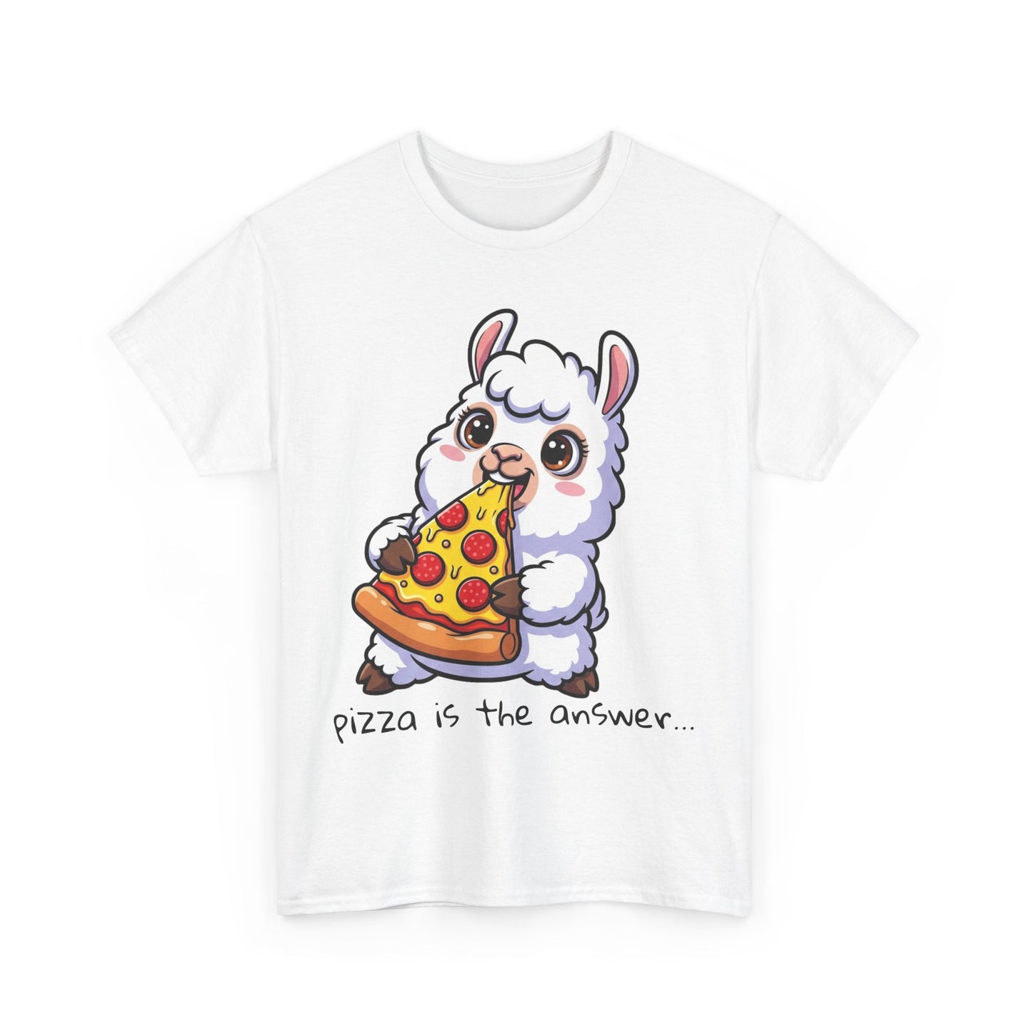 Cute Pizza Llama Unisex Tee