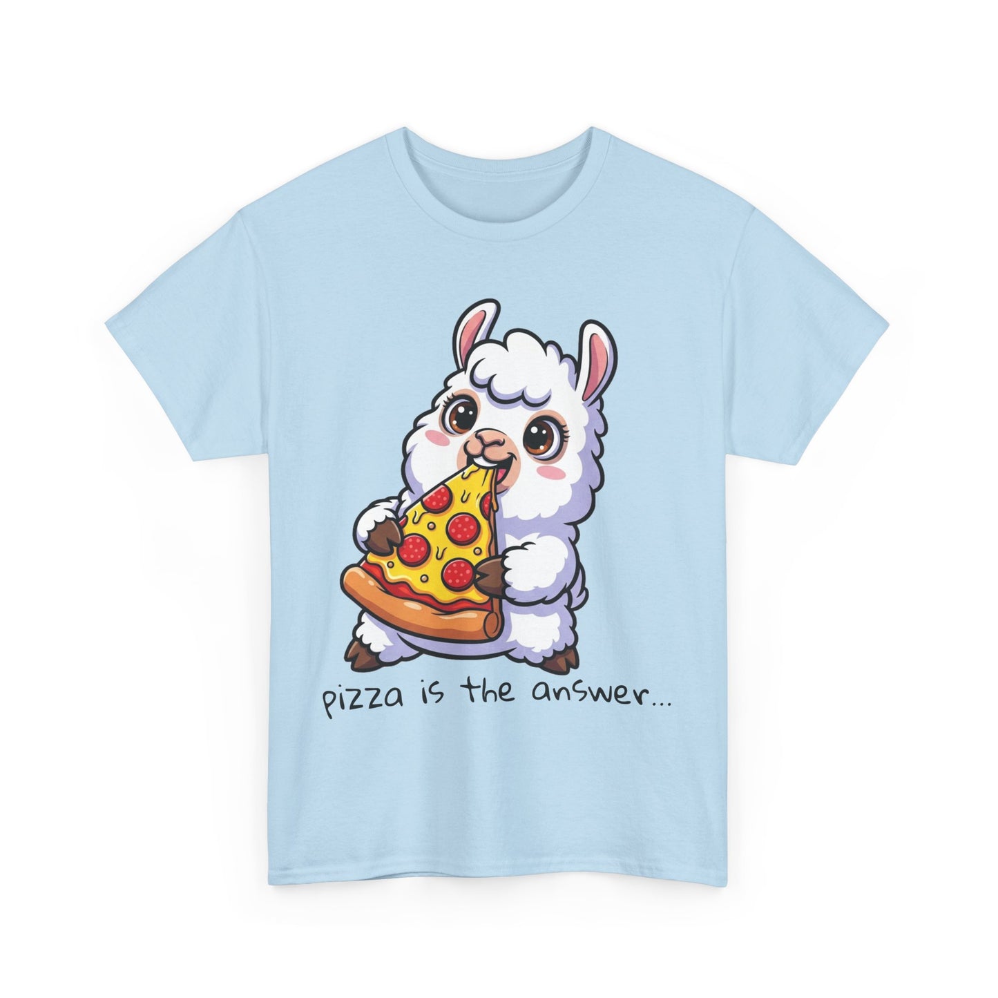 Cute Pizza Llama Unisex Tee