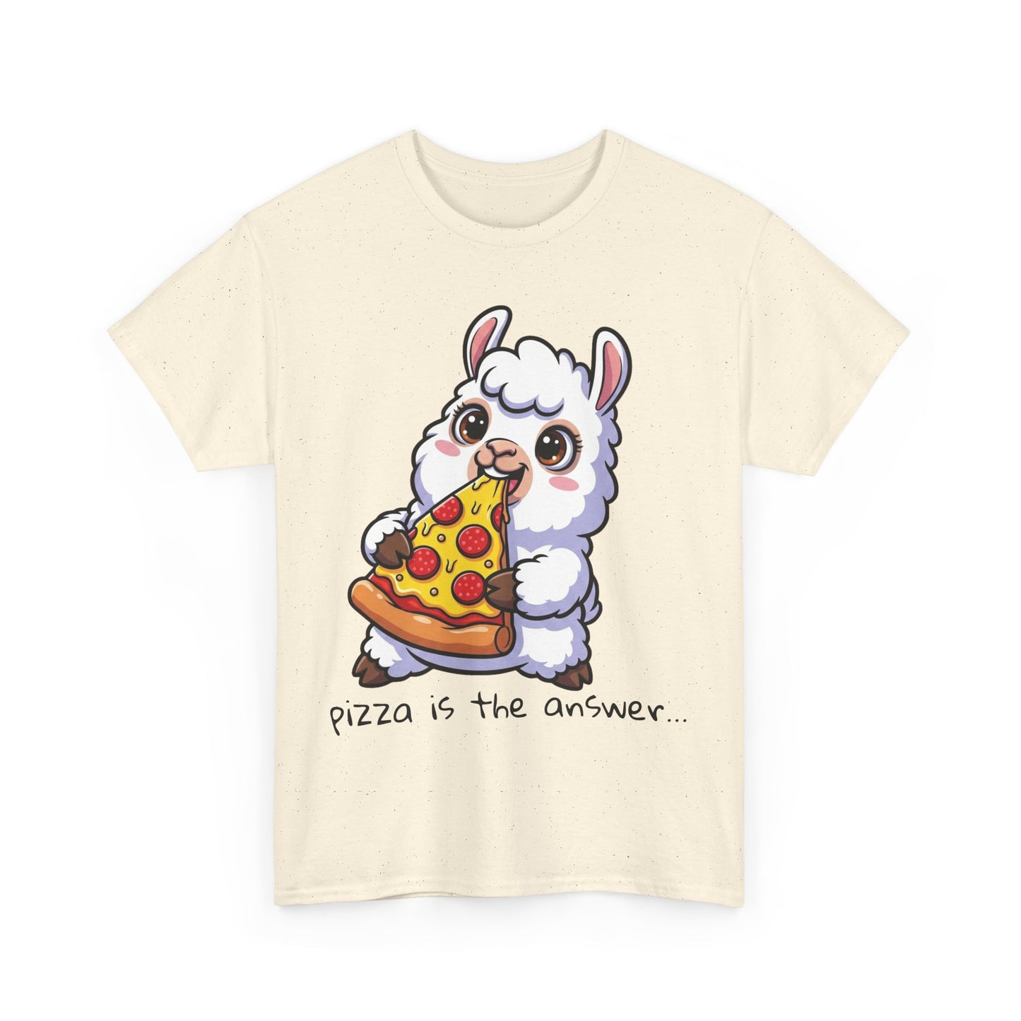 Cute Pizza Llama Unisex Tee