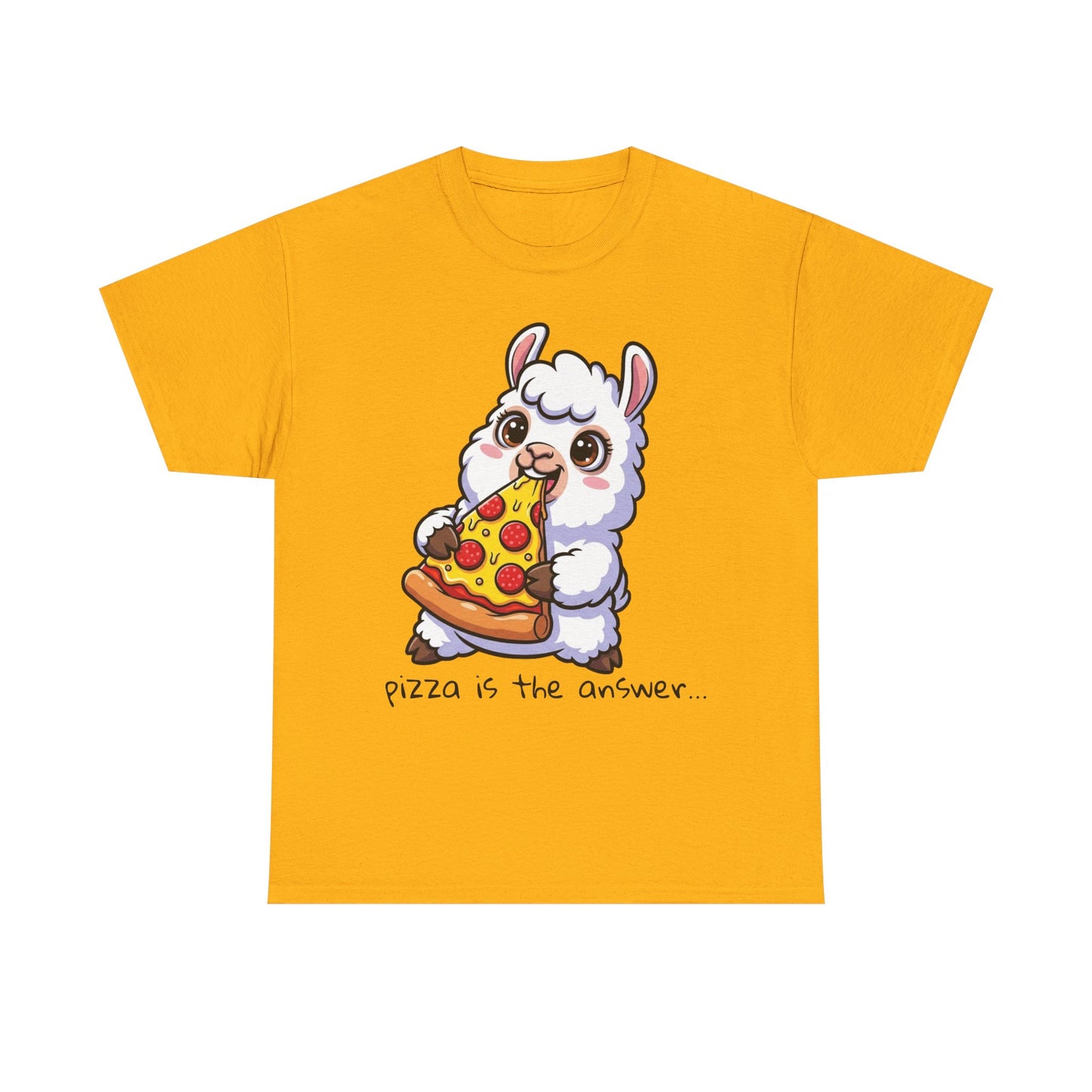 Cute Pizza Llama Unisex Tee