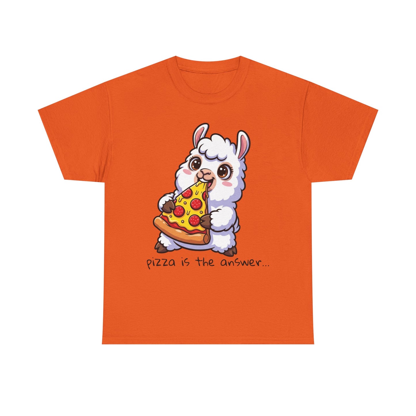 Cute Pizza Llama Unisex Tee