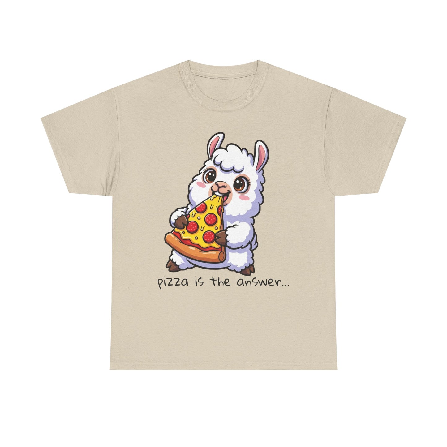 Cute Pizza Llama Unisex Tee