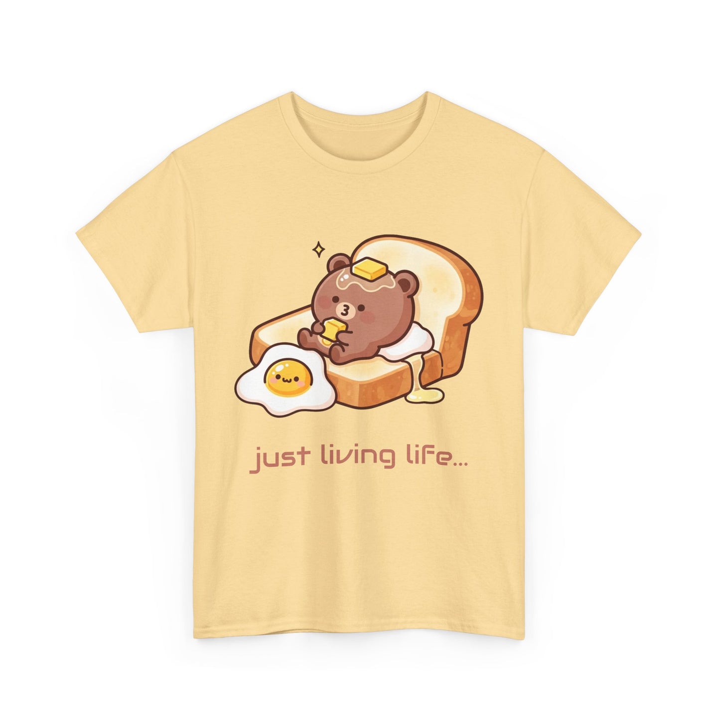 Cute Bear Tee, Just Living Life T-Shirt