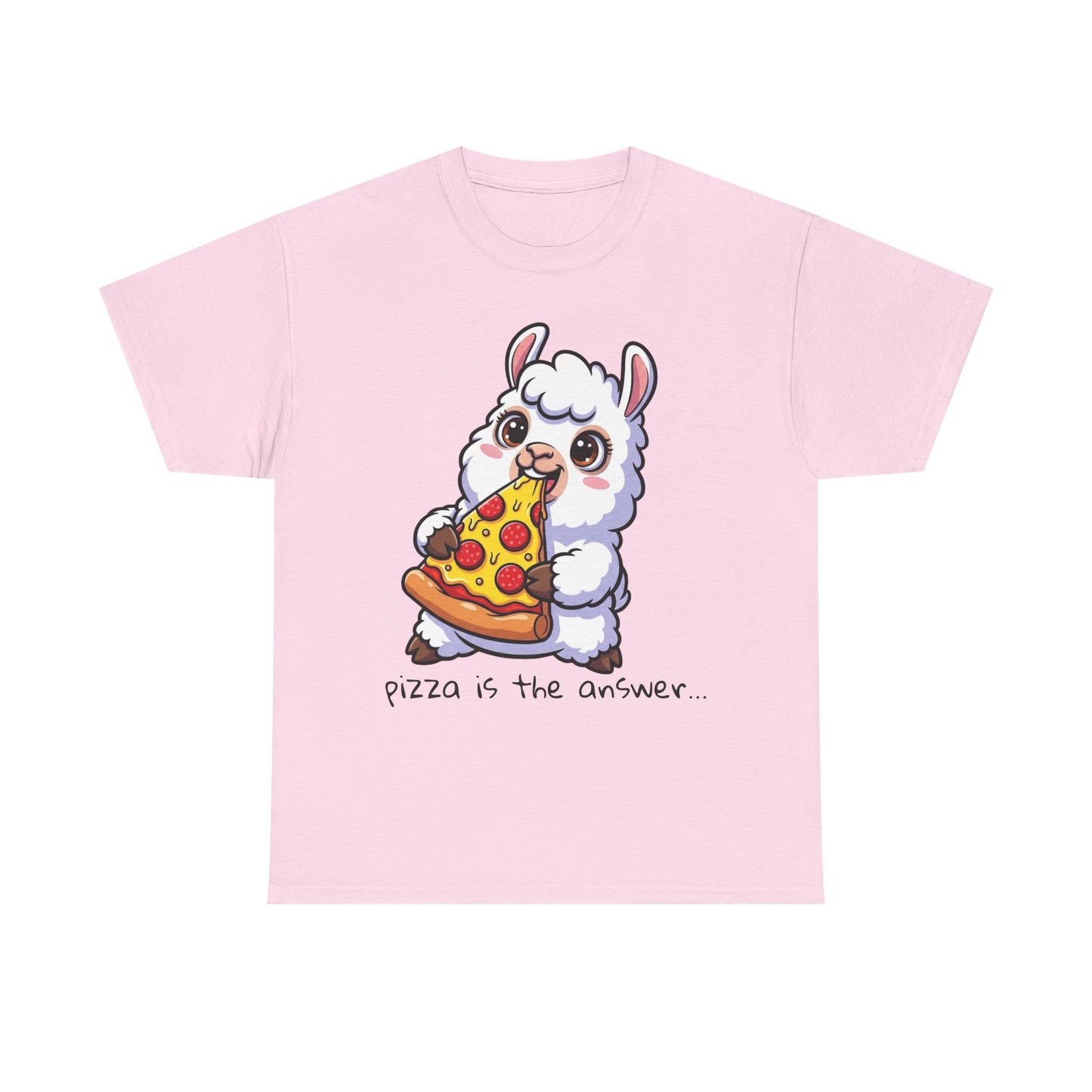 Cute Pizza Llama Unisex Tee