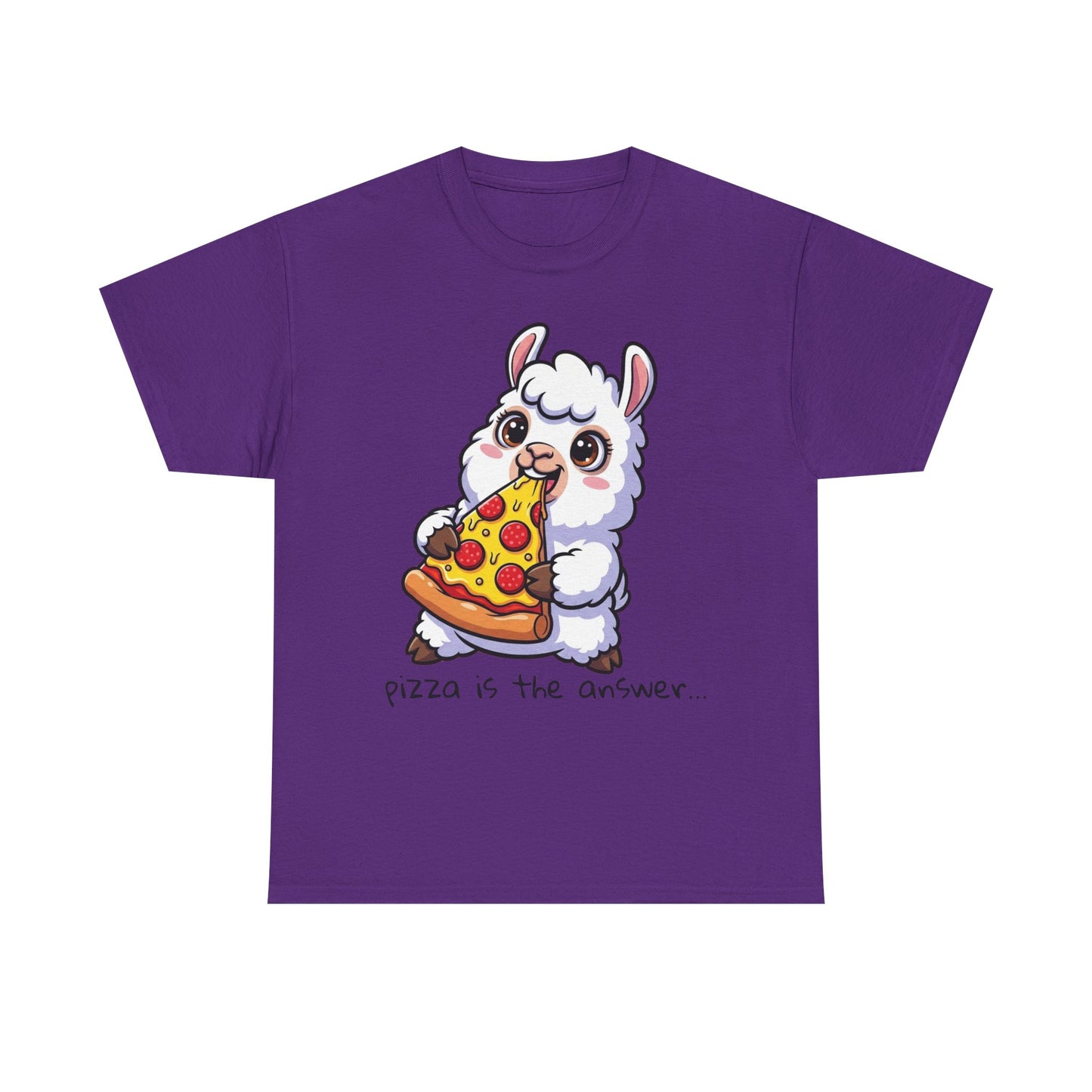 Cute Pizza Llama Unisex Tee