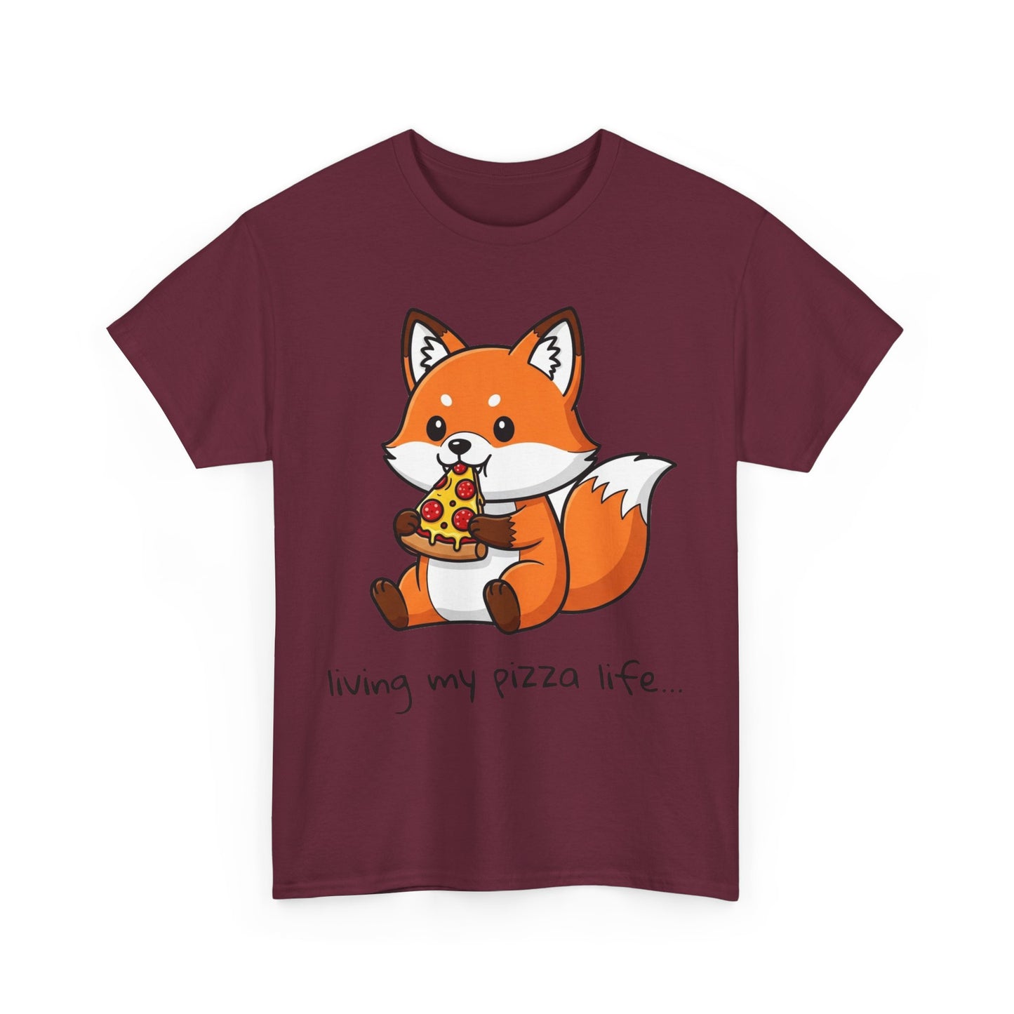 Cute Fox Pizza Life Tee