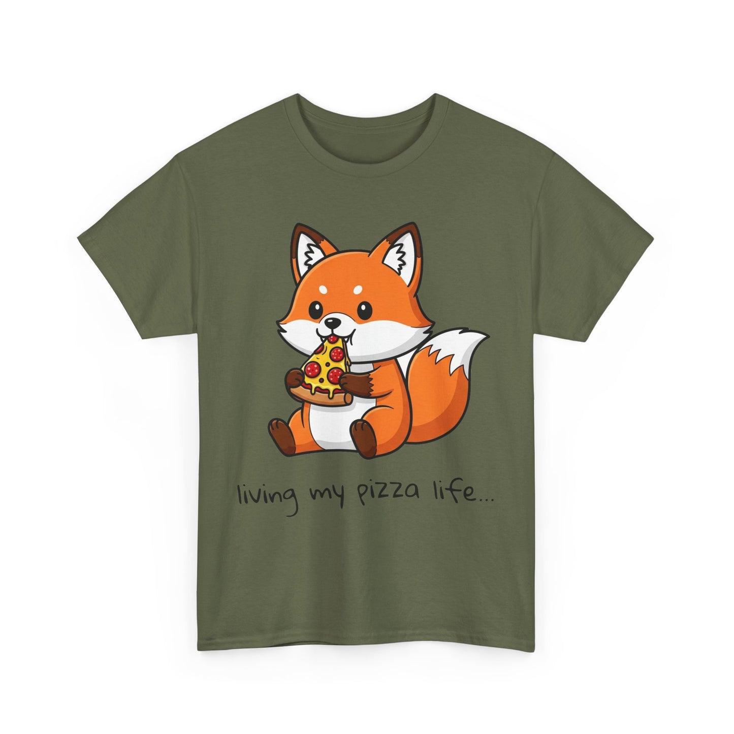 Cute Fox Pizza Life Tee