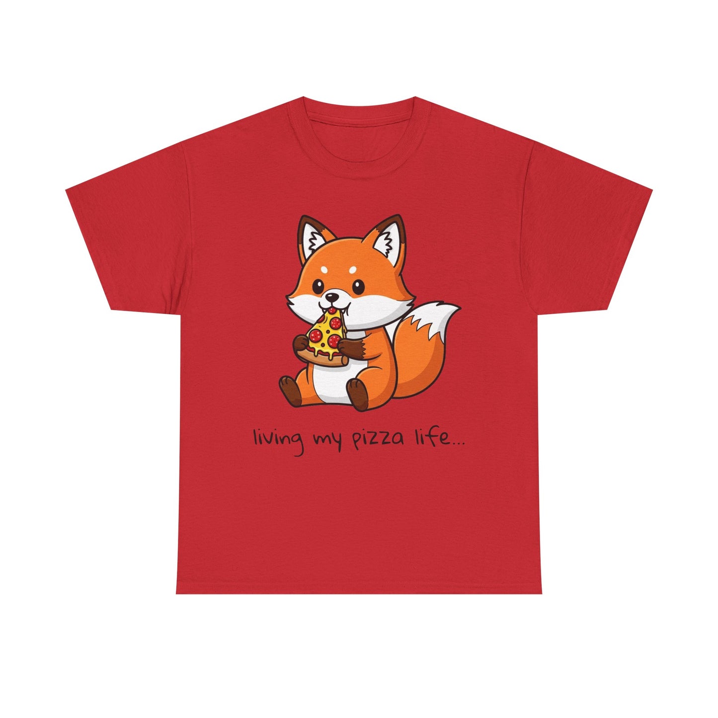Cute Fox Pizza Life Tee
