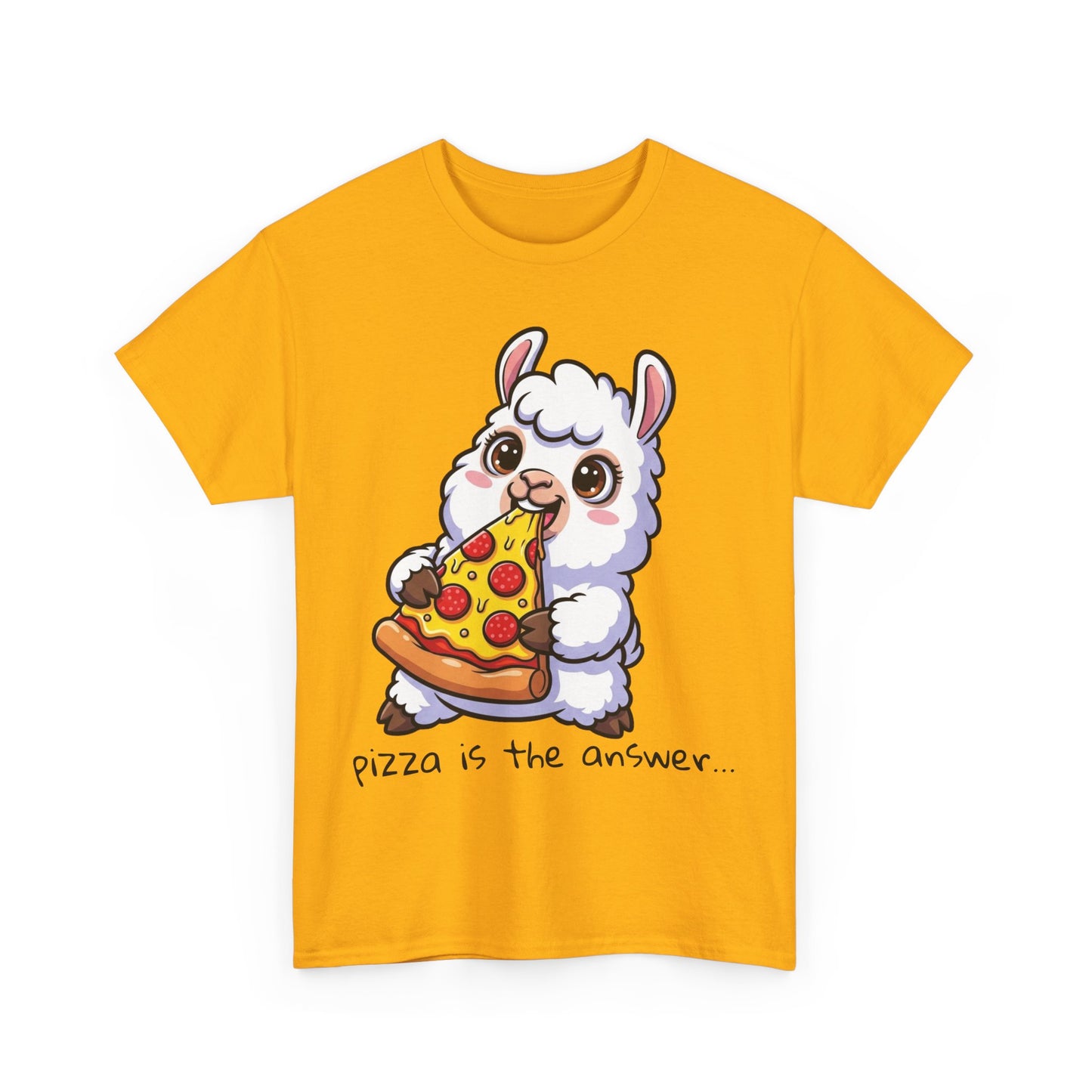 Cute Pizza Llama Unisex Tee